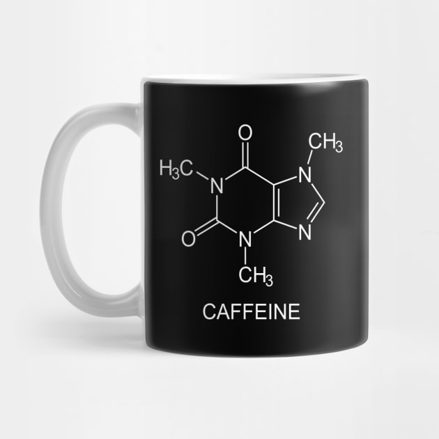Caffeine Coffee Molecule Structure Chemical Formula by Lasso Print